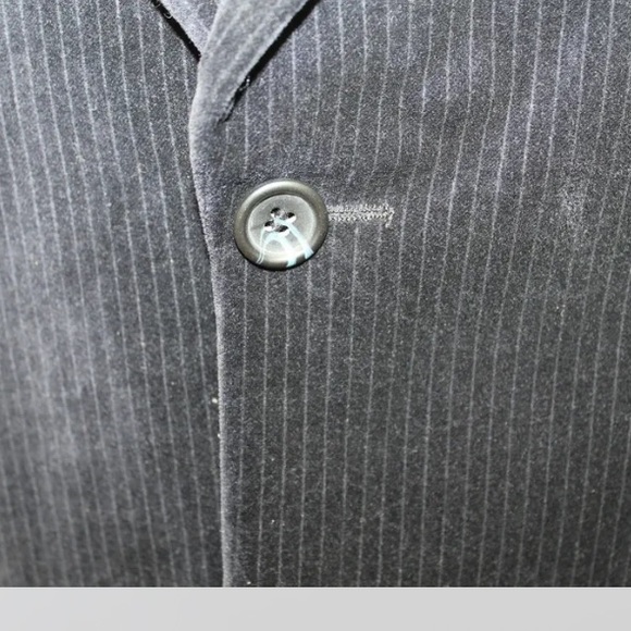 Perry Ellis Men Blazer Navy Blue Corduroy 2 Buttons 40R 100% Cotton - Picture 8 of 11